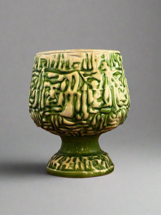 Caffco of Japan Vtg Footed Ceramics Planter vase
