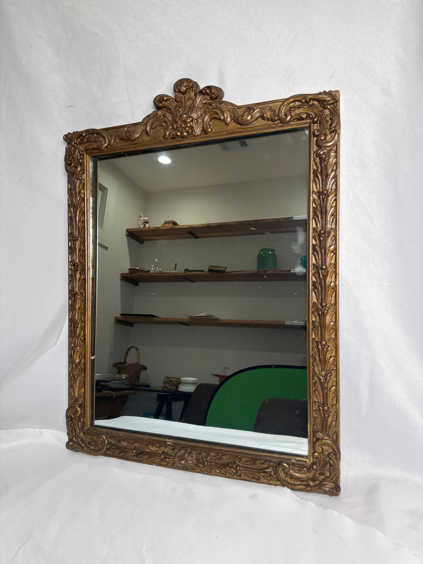 Vintage Ornate Gilded Mirror