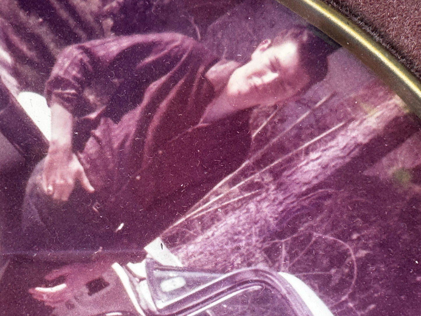 Vtg Impala Photo In Ornate Frame CSBH