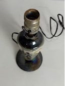 Vtg Iridescent Ceramic Lamp
