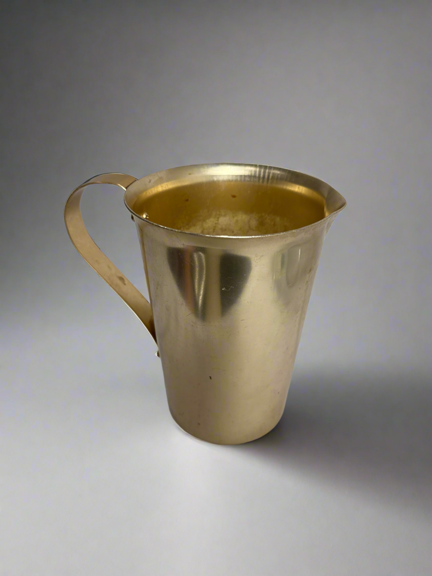 Vtg Sunburst Brass Pitcher