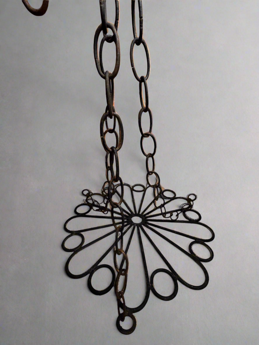 Vtg Iron Plant Holder 14”