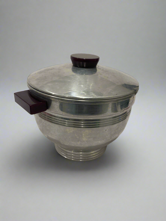 Vtg Bakelite handles and knob ice bucket