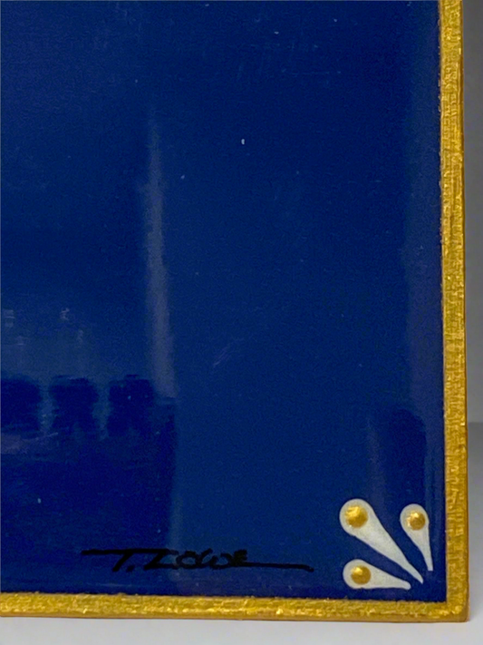 Abstract colorful fish painting