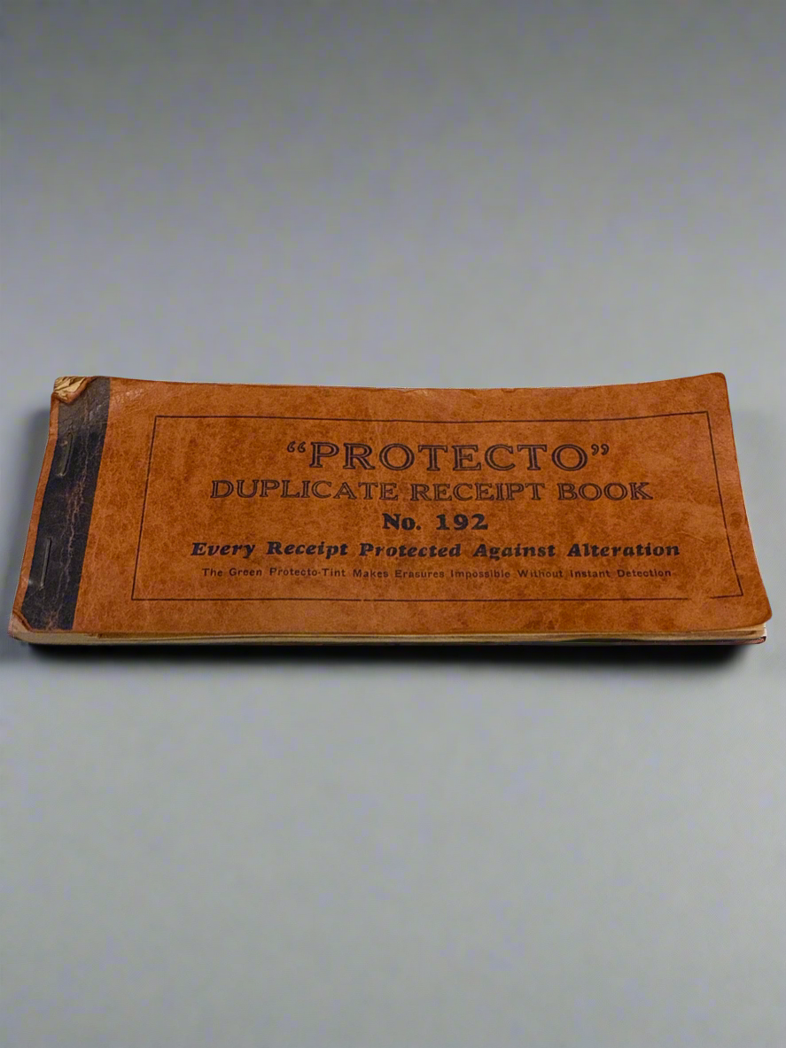 "PROTECTO" Duplicate Receipt Book