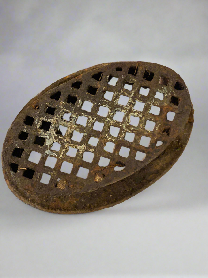 Antique French Cast Iron Architectural Vent Cover