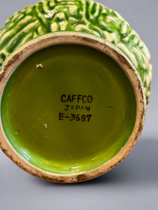 Caffco of Japan Vtg Footed Ceramics Planter vase