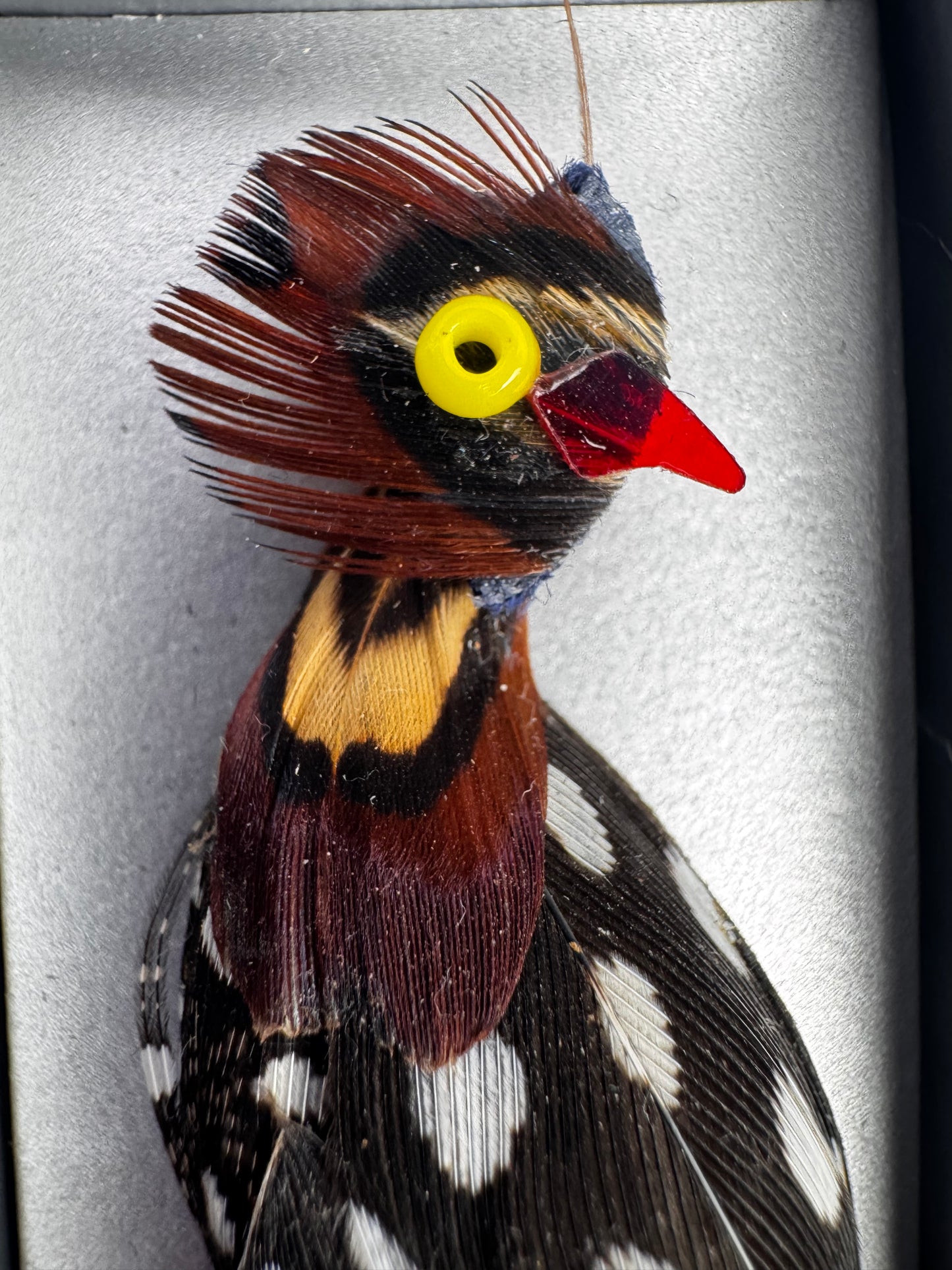 Vtg Peacock Pin CSBH