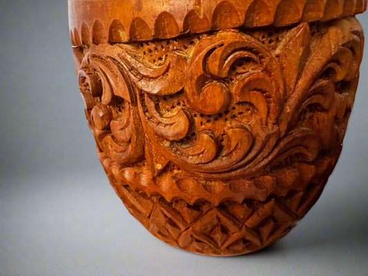 hand-carved teak coaster set csbh