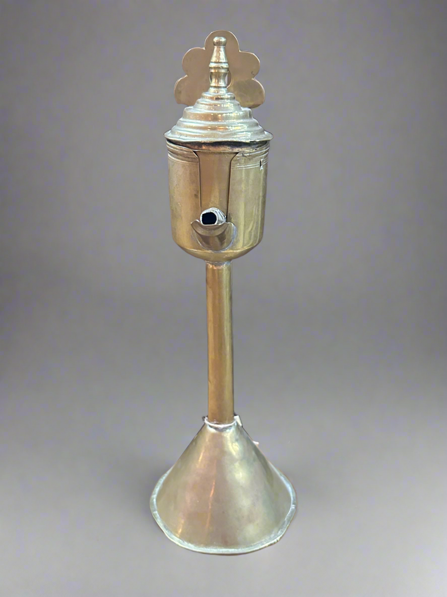 Vintage Wall Mount Whale Oil Lamp