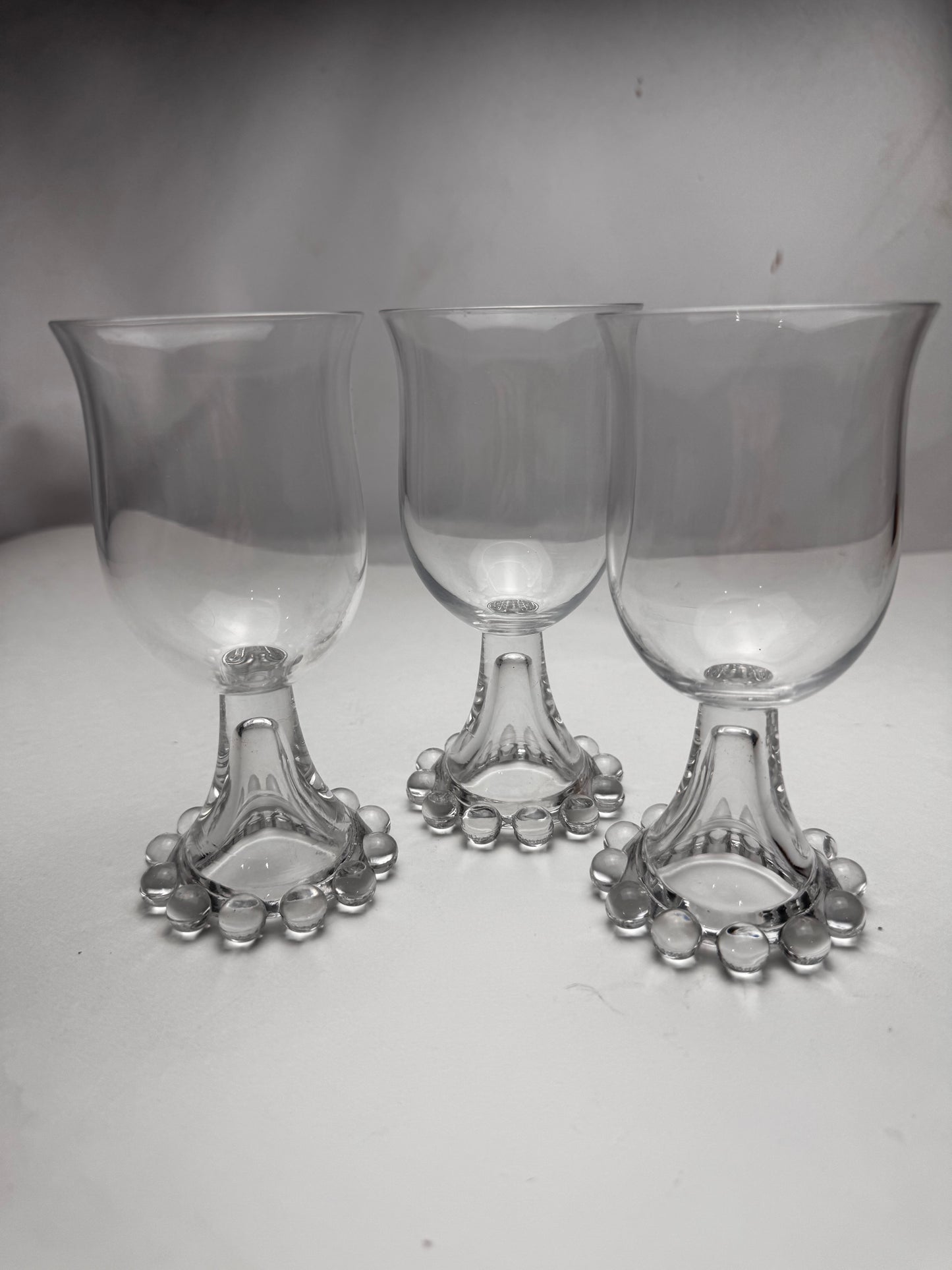 Imperial Candlewick Glasses (3) CSBH