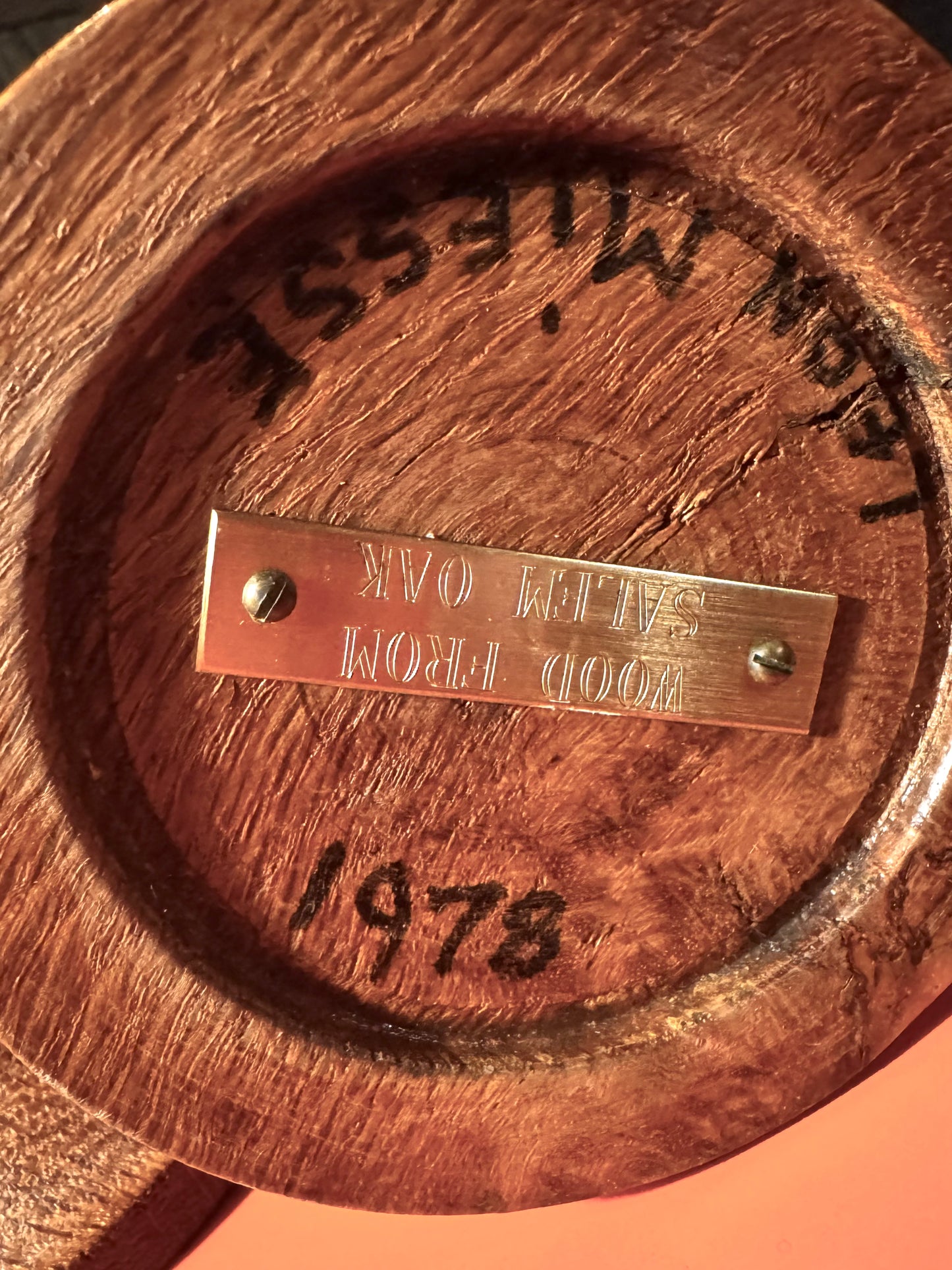 Historic Salem Oak Candlestick (2) CSBH