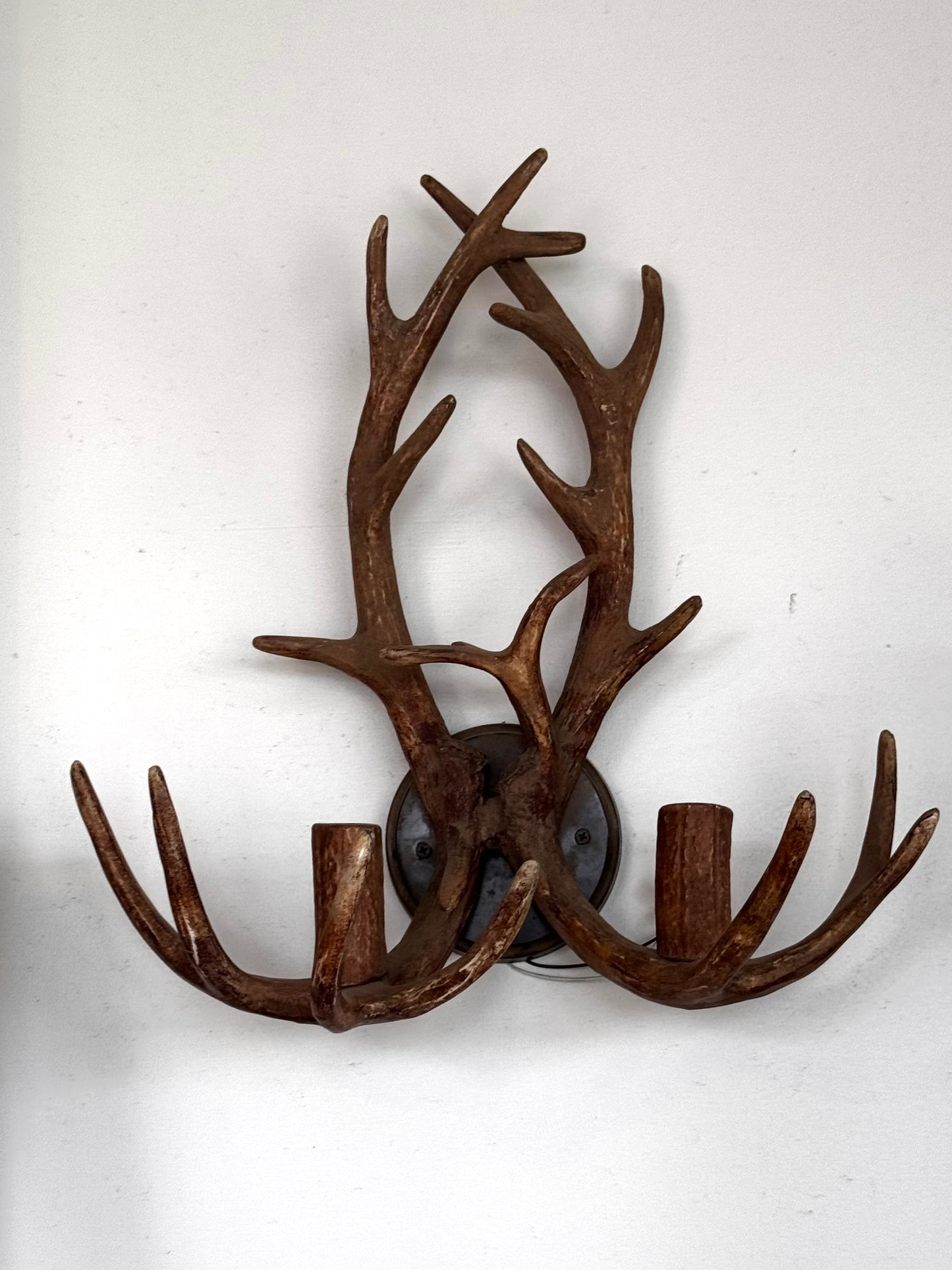 Pair of Antler Sconces