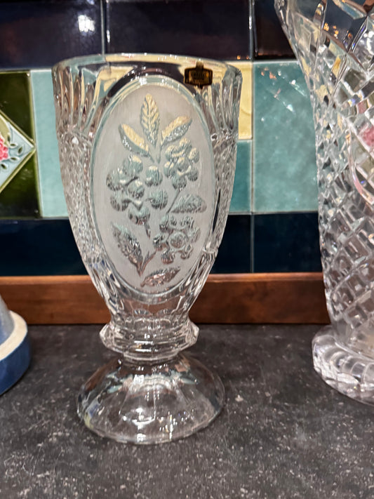Vtg Zajecar Crystal Vase