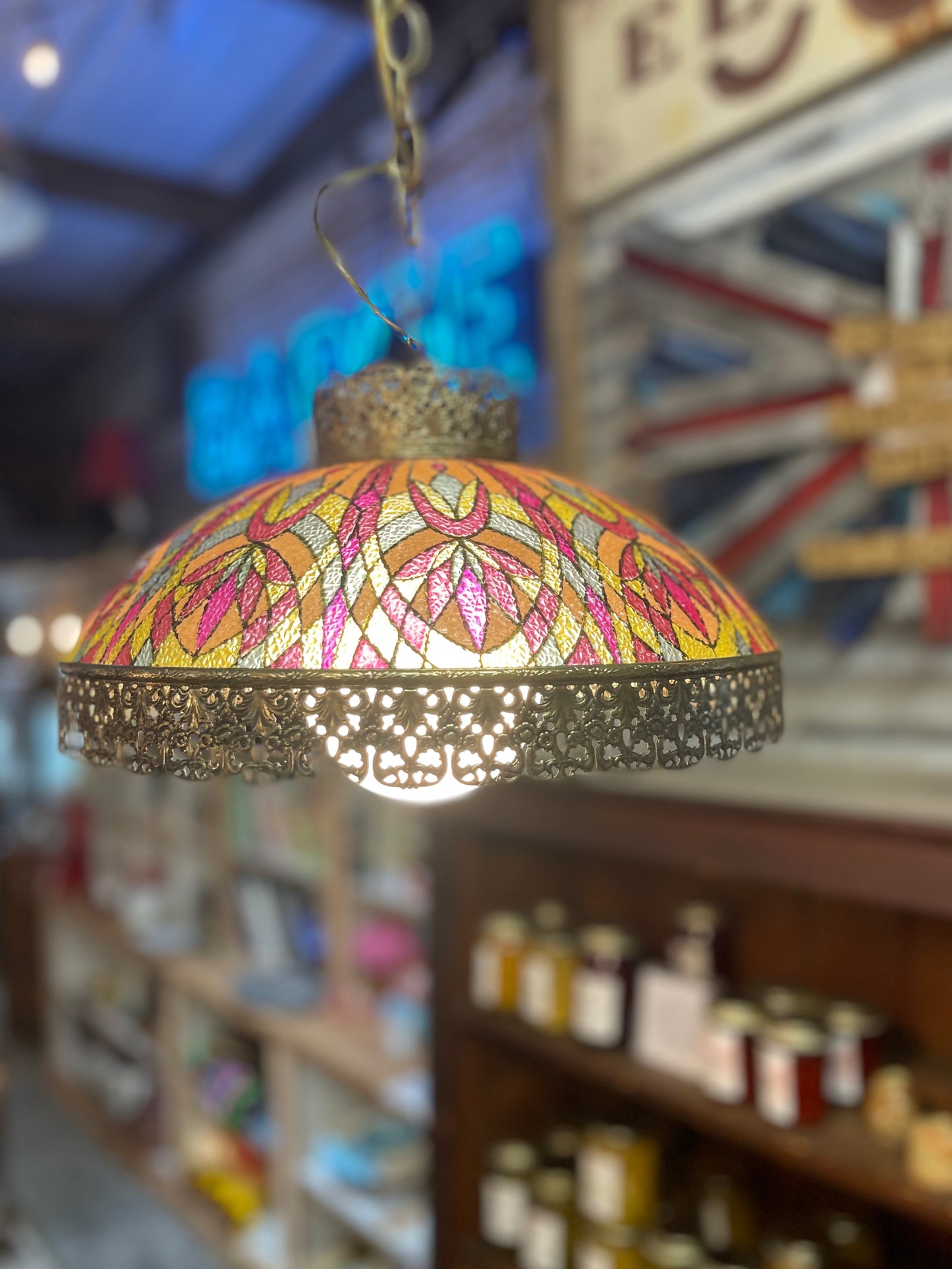 MCM Tiffany Style Swag Pendant