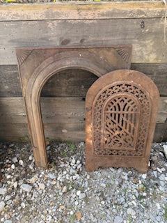 Antique Cast Iron Fireplace Surround and Cover CSPI