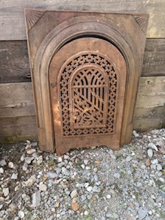 Antique Cast Iron Fireplace Surround and Cover CSPI