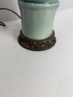 Teal Bamboo Lamp ML