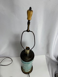 Teal Bamboo Lamp ML