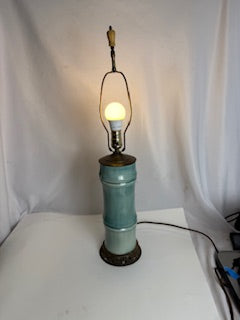 Teal Bamboo Lamp ML