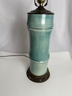 Teal Bamboo Lamp ML