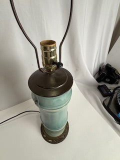 Teal Bamboo Lamp ML