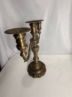 Vintage Brass 3-Arm Candelabra