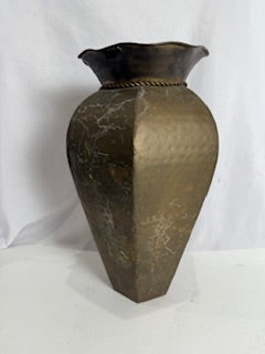 Large Vintage Brass Vase
