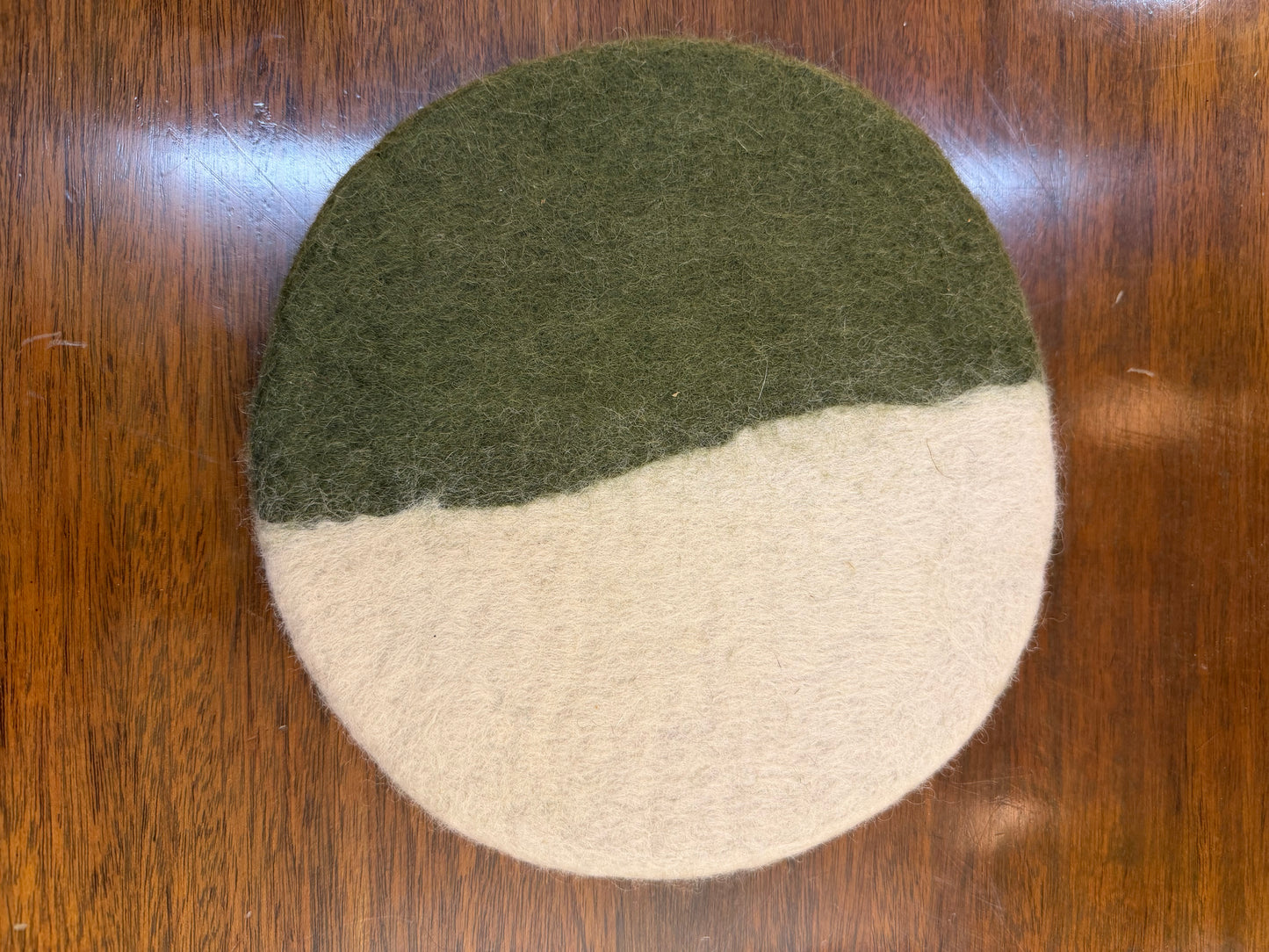 Olive wool kitchen cooking decor pot trivet