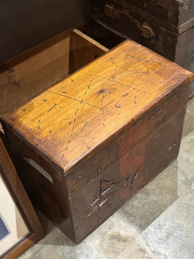 Handmade Primitive Wooden Ammo Crate Box