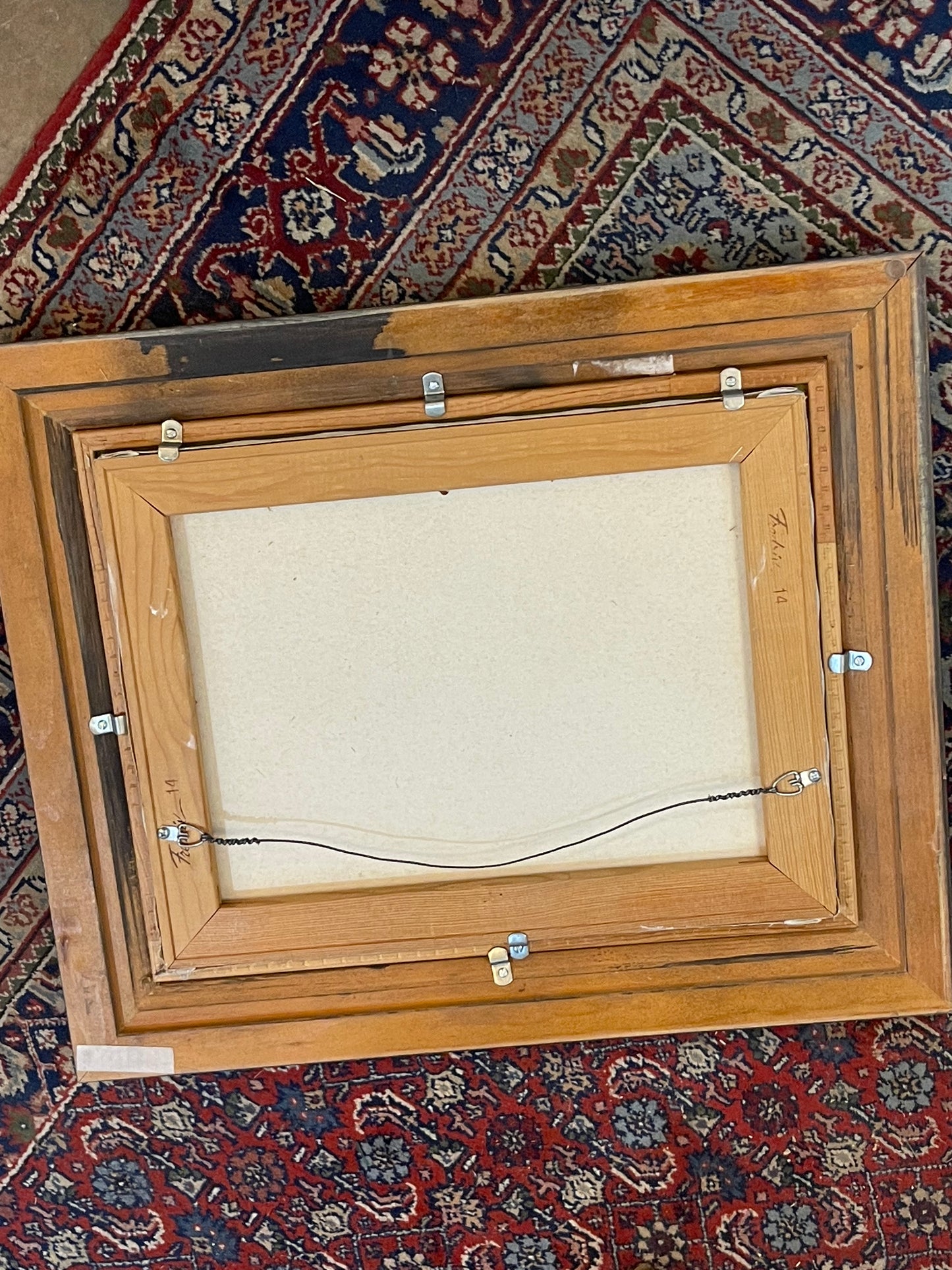 Laura Hulbert Bird in Moss Swamp Scene Framed Oil Painting