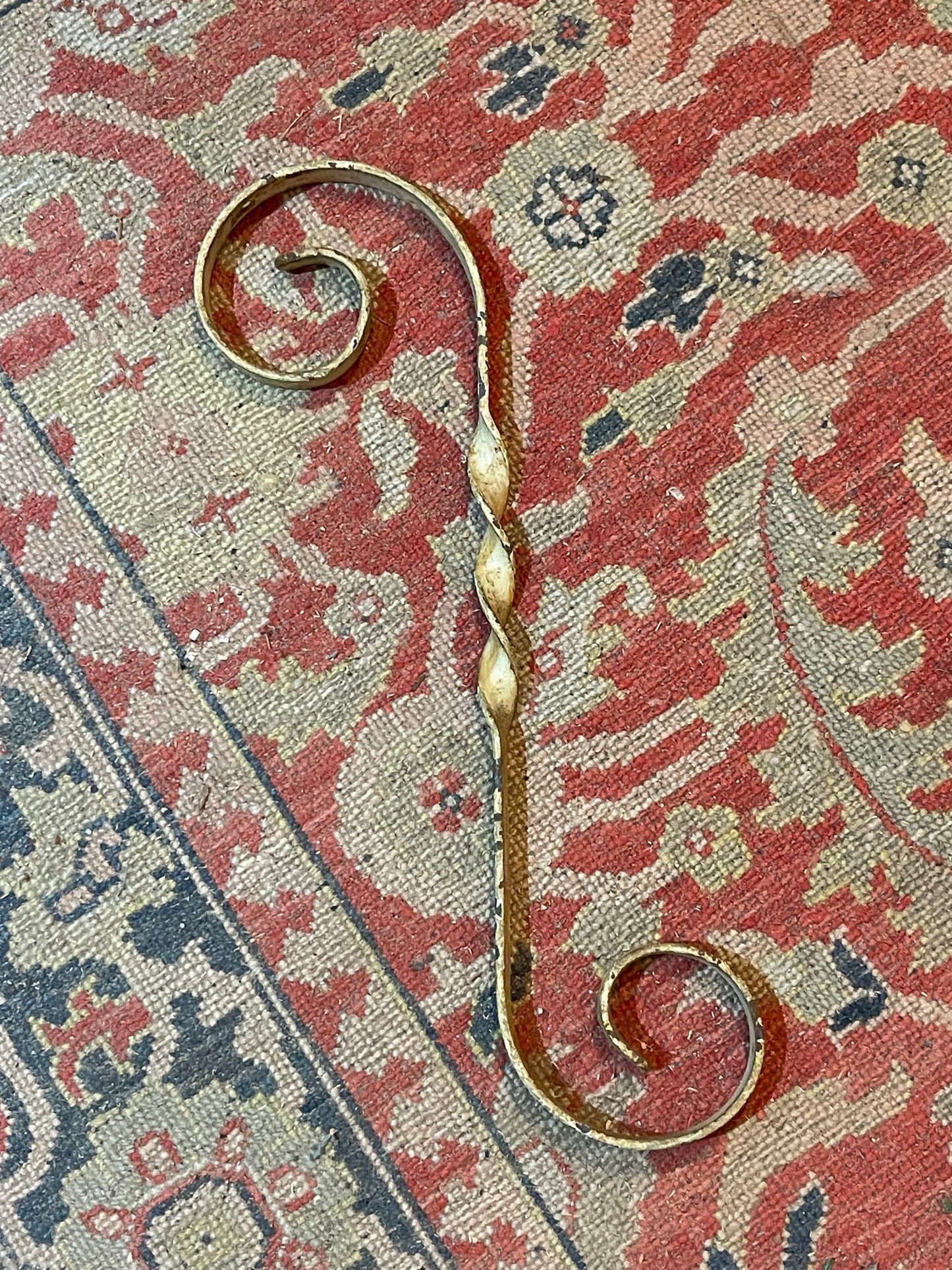 Large wrought iron "S" hooks