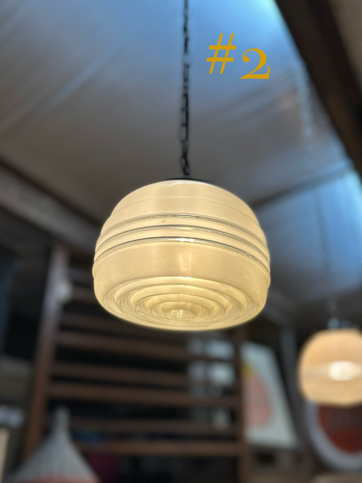 Art Deco Ripple Pendant Light