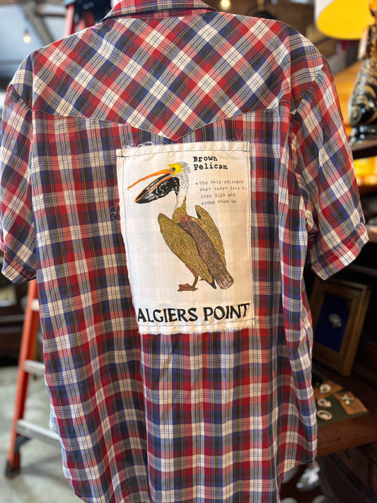 Algiers Point Brown Pelican Shirt
