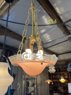Pink French Art Deco/Nouveau Light (Redesigned)