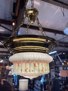 Vintage Hand Painted "Wedding Cake" Fixture