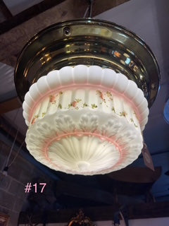 Vintage Hand Painted "Wedding Cake" Fixture