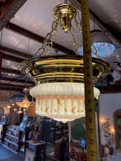 Vintage Hand Painted "Wedding Cake" Fixture