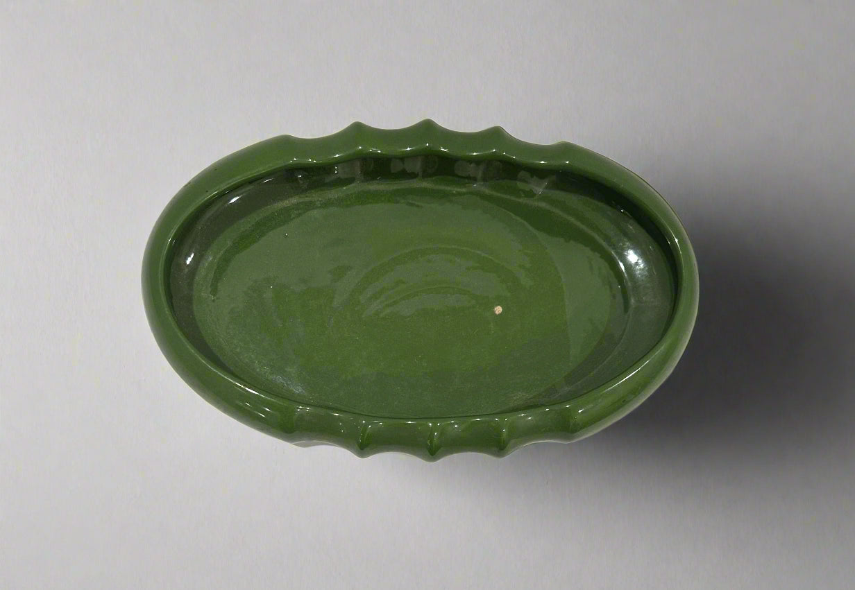 Green Ceramic Serving Bowl