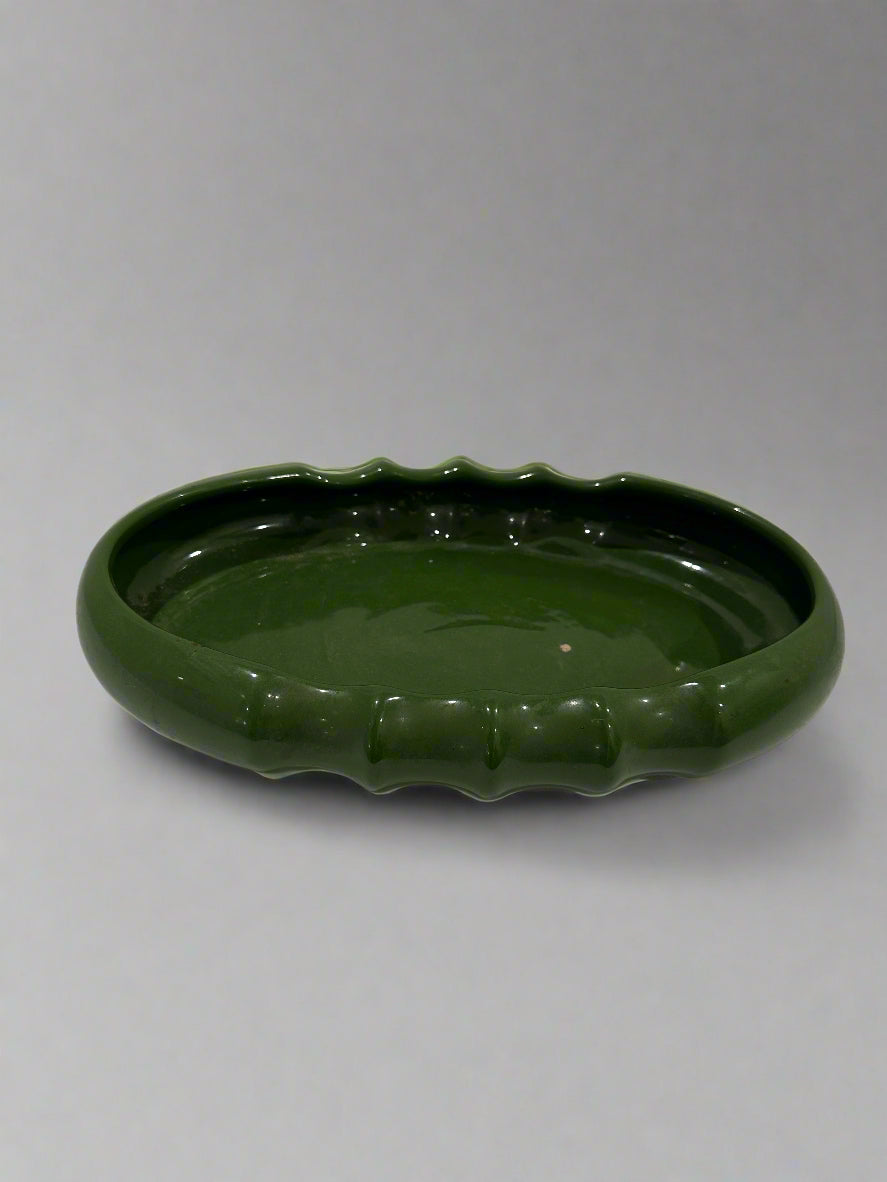 Green Ceramic Serving Bowl