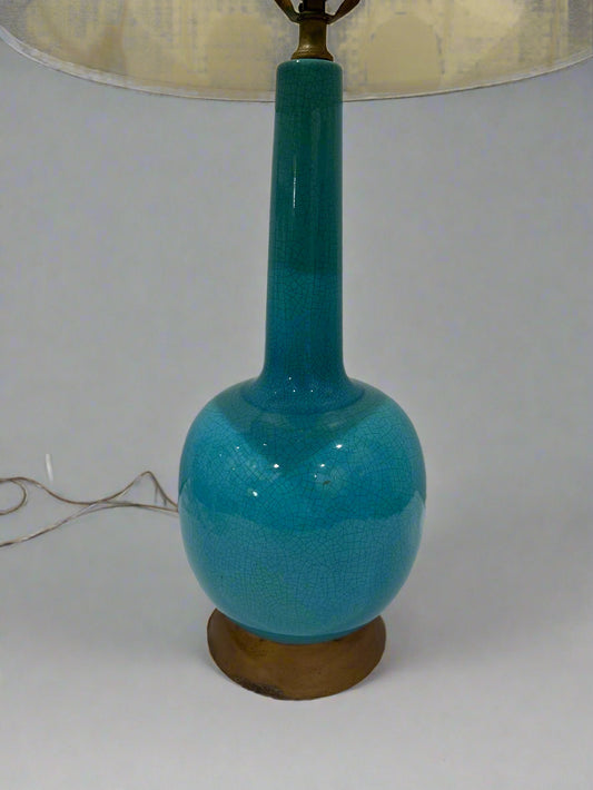Ceramic Blue Lamp