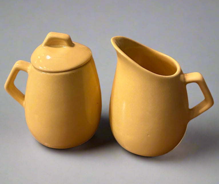 Vintage Creamer and Sugar Holder Set