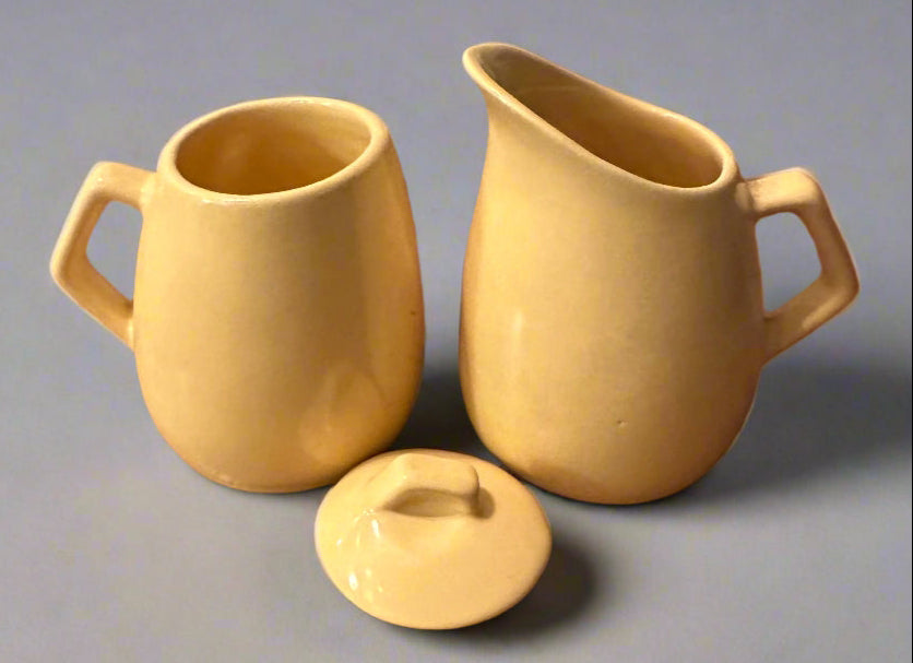 Vintage Creamer and Sugar Holder Set
