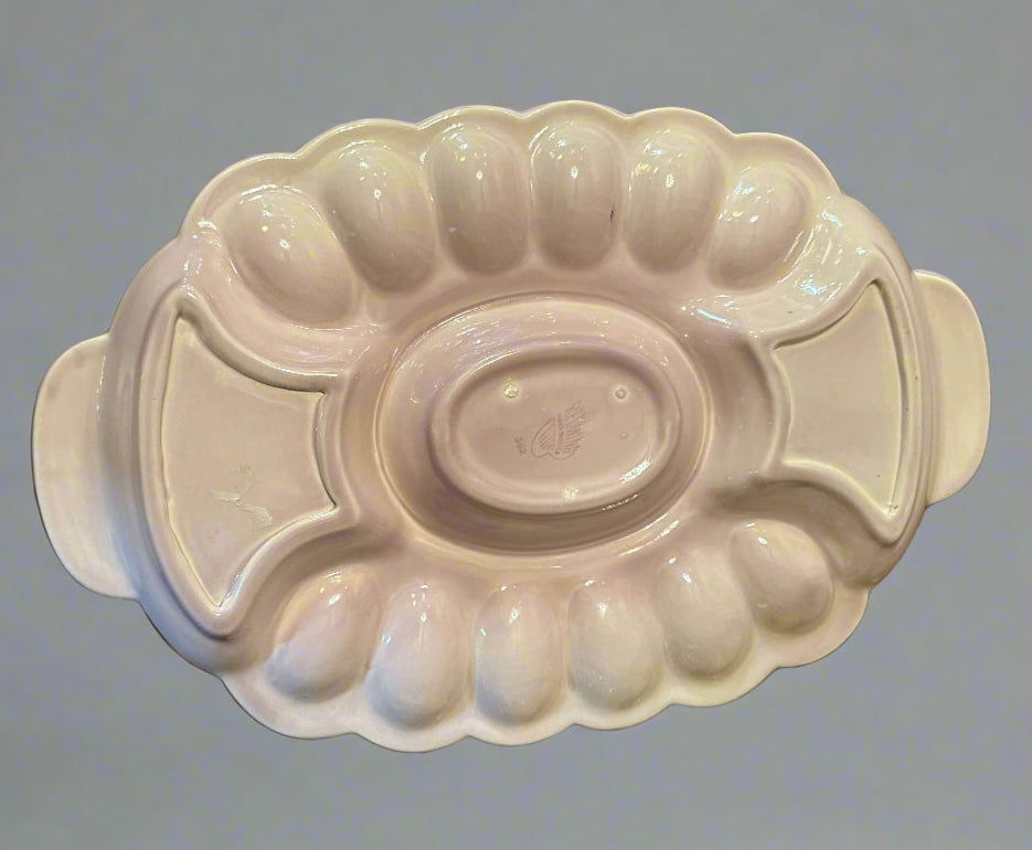 Vintage Redwing Egg-Snack Plate