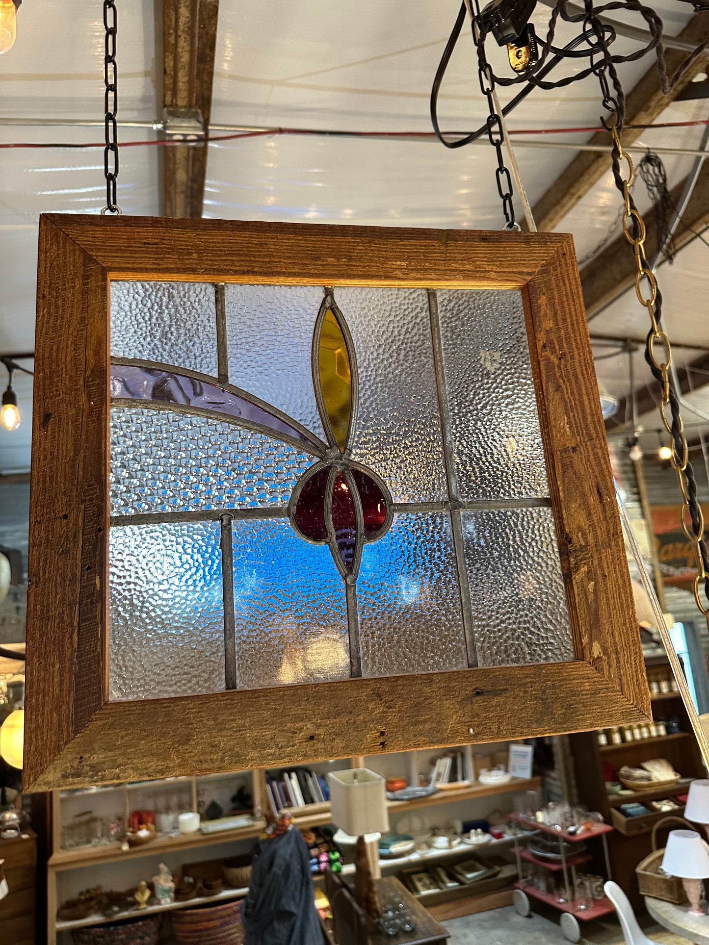 Fleur De Lis Stained Glass (Right Pane)