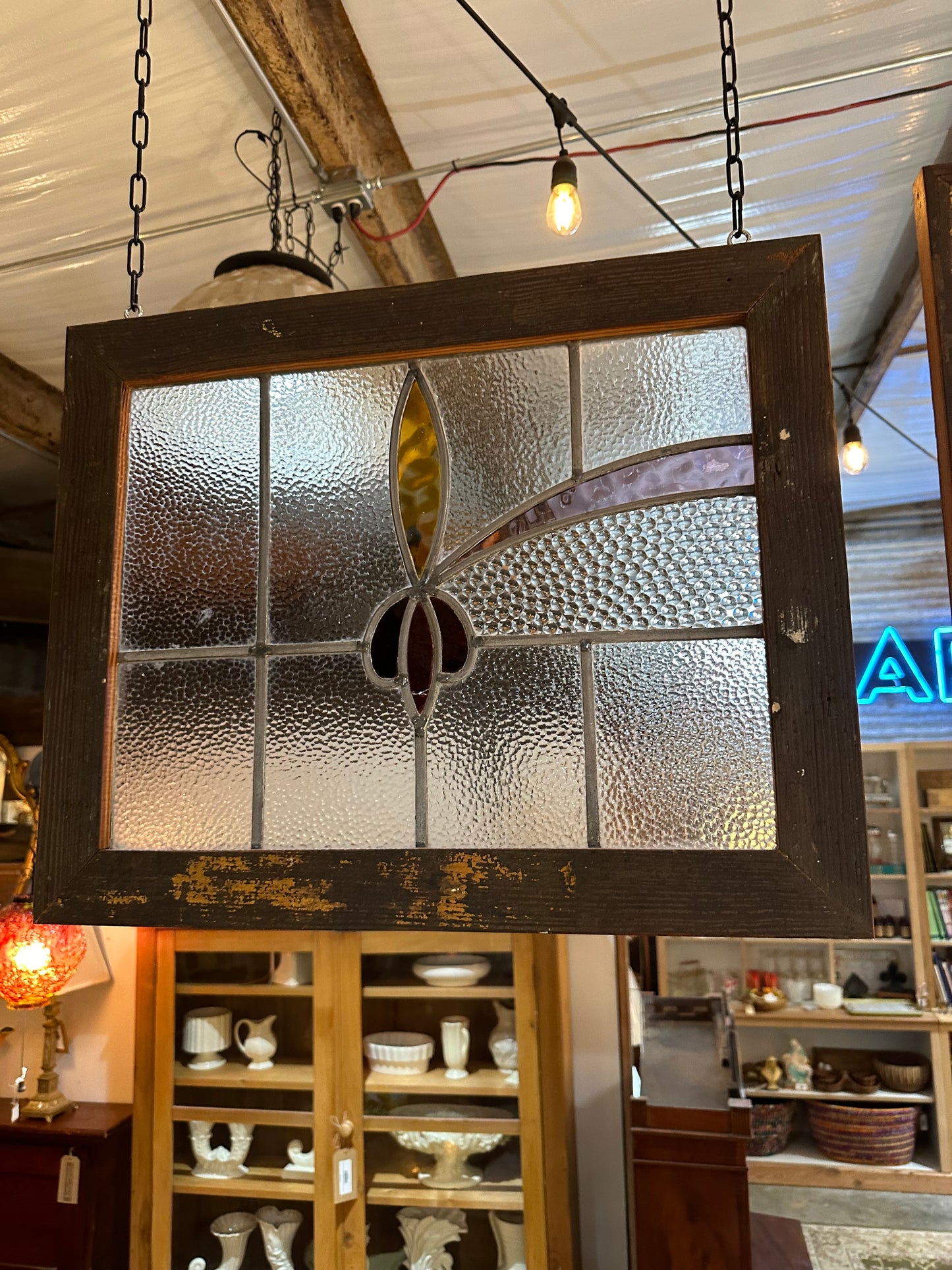 Fleur De Lis Stained Glass (Left Pane)