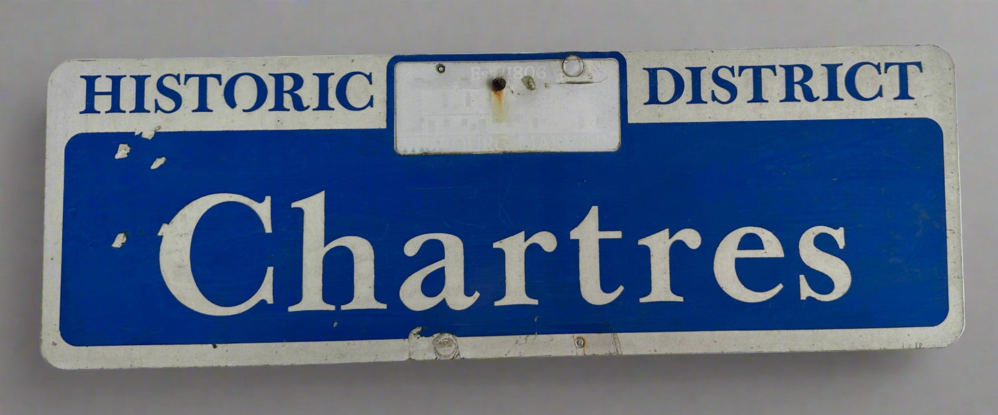 Authentic New Orleans Street Sign (Chartres)