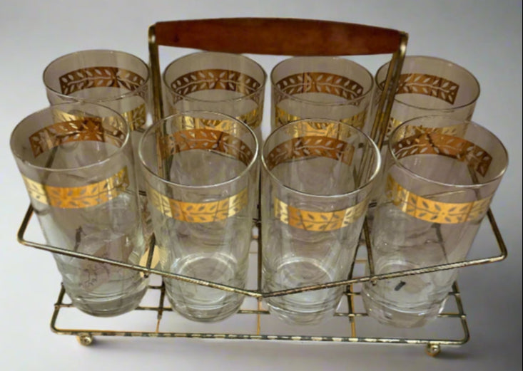 8 Piece Glassware With Caddy