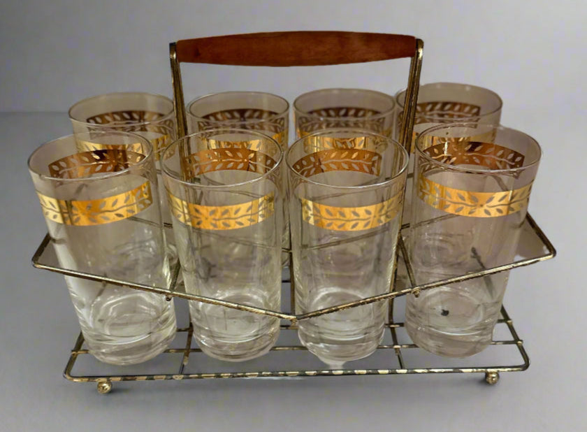8 Piece Glassware With Caddy