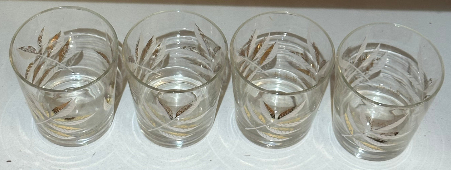 Vintage Black Ash Old Fashion Glasses